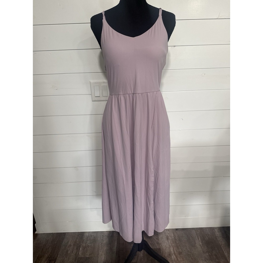 Halara Women's Athletic Midi Dress Light Purple Size Medium NWT Built In Bra